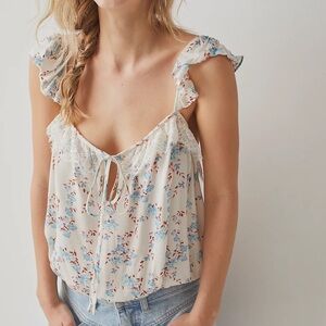 NEW Free People Take It Away Bodysuit White Combo Sz S